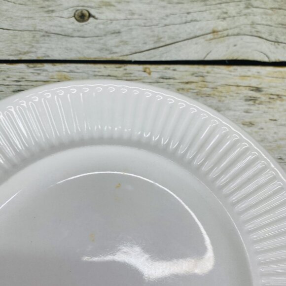 Johnson Brothers ATHENA White Ribbed Smooth England Ironstone Bread Plate Set 3 - Picture 11 of 16